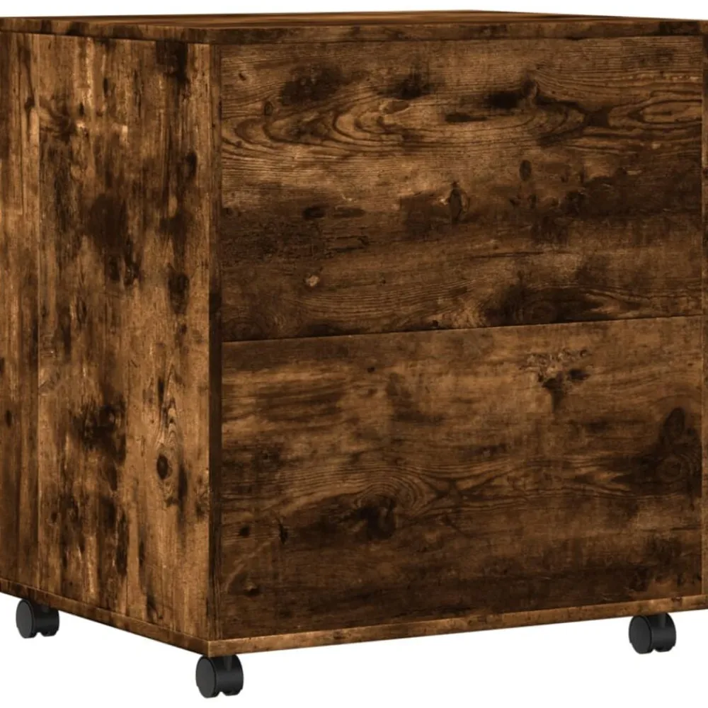 vidaXL Electrónica-Soporte para impresora con ruedas 60x50x67 cm