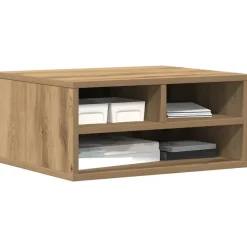 vidaXL Electrónica-Soporte para Impresora Roble artesanal 49 x 40 x 22.5 cm