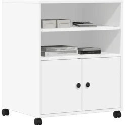 vidaXL Electrónica-Soporte para impresora con ruedas 60x48x74 cm