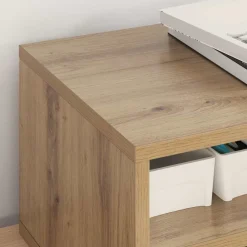 vidaXL Soporte para Impresora Roble artesanal 40 x 32 x 24 cm Roble artisan Sale