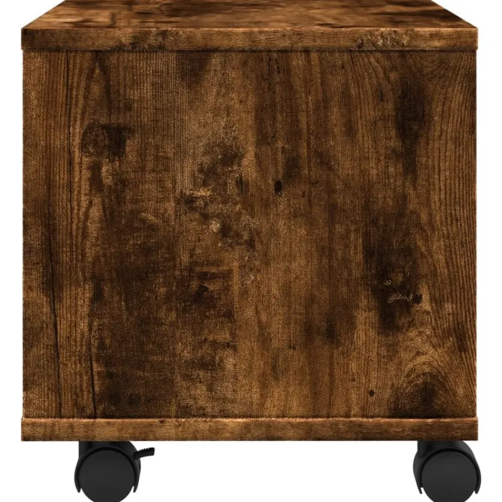 vidaXL Soporte para impresora con ruedas 41x32x34,5 cm Roble ahumado Best