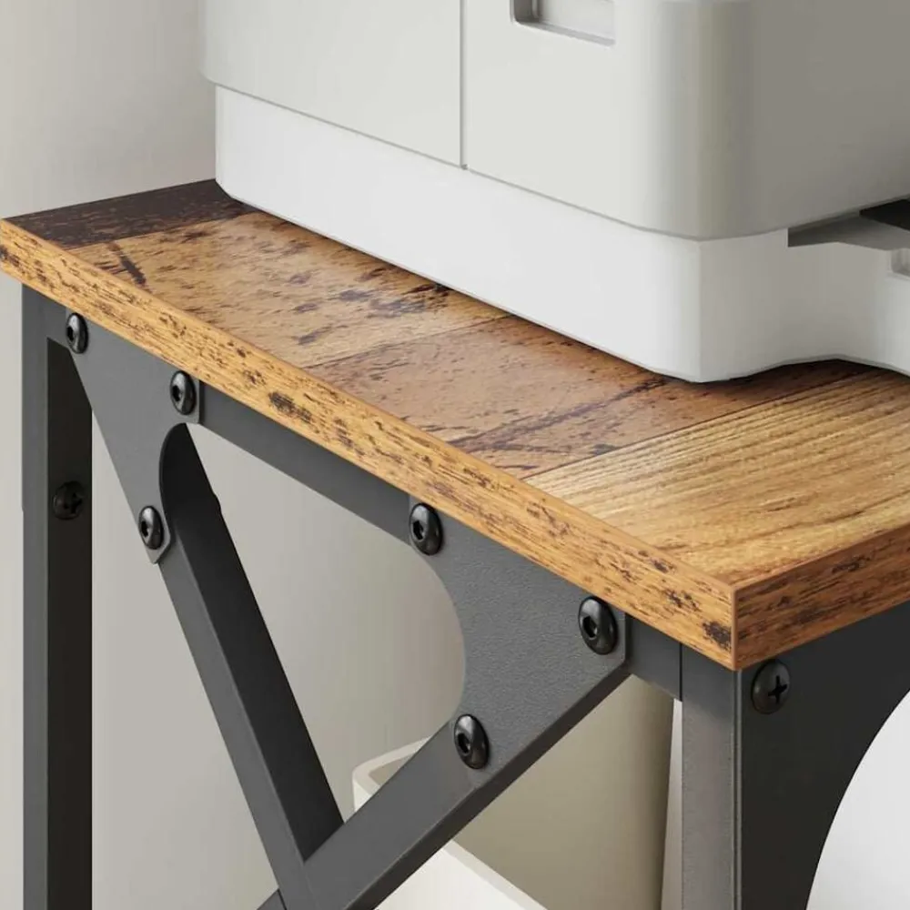 vidaXL Electrónica-Soporte para Impresora Ajustable 40 x 30 x 31 cm