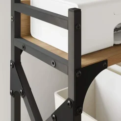vidaXL Electrónica-Soporte para Impresora Roble artesanal 40 x 20 x 40 cm