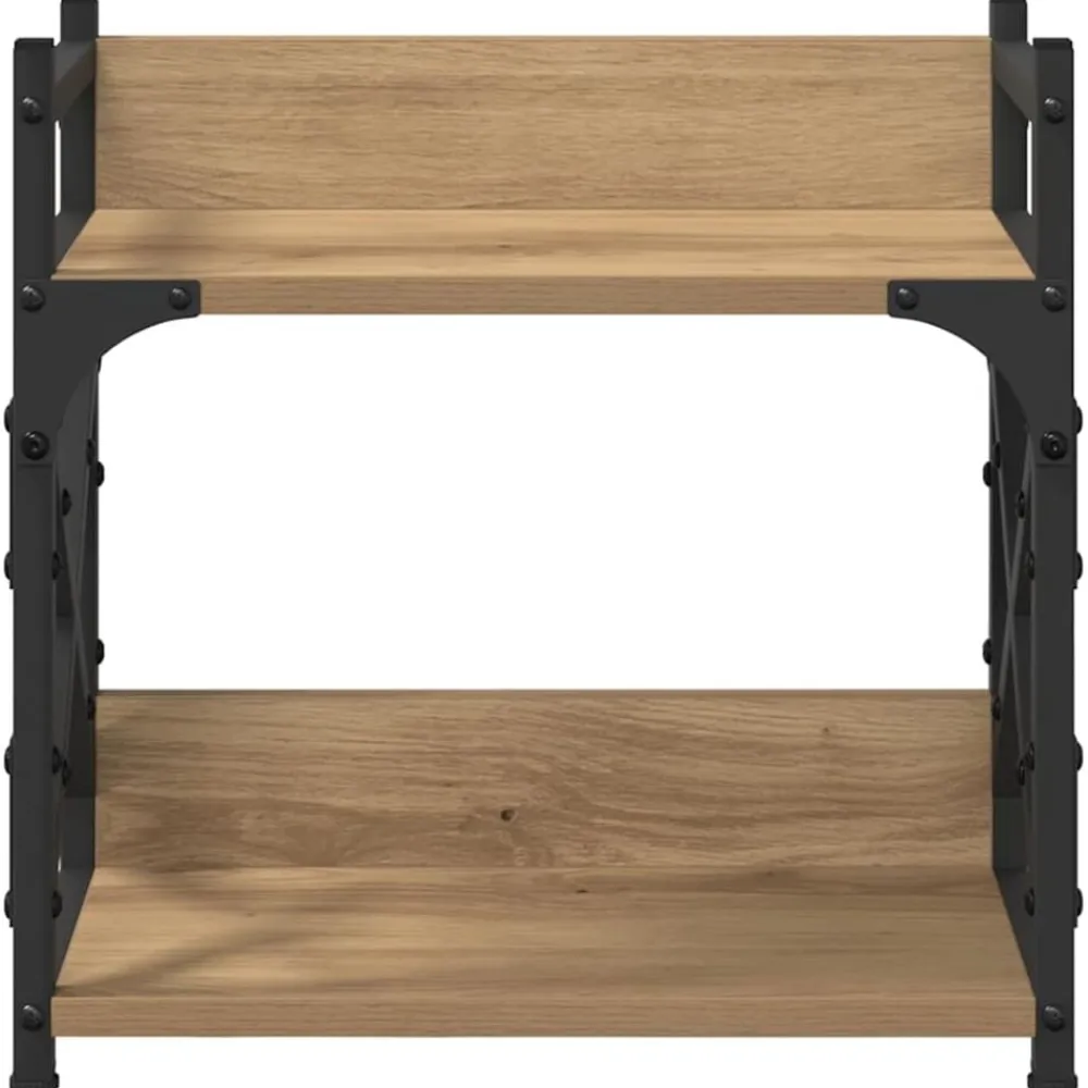 vidaXL Electrónica-Soporte para Impresora Roble artesanal 40 x 20 x 40 cm