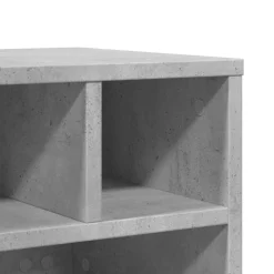 vidaXL Electrónica-Soporte para impresora con ruedas gris hormigón 41x32x34,5 cm
