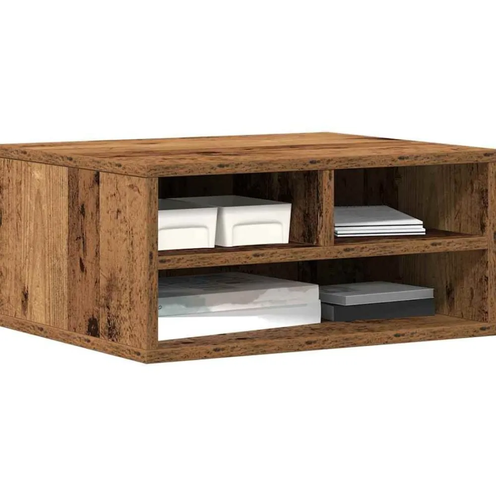 vidaXL Soporte para Impresora Madera vieja 49 x 40 x 22.5 cm Madera envejecida Hot