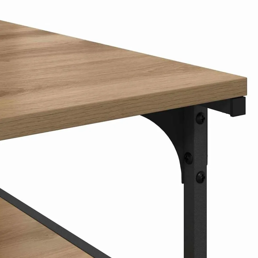 vidaXL Electrónica-Soporte para Impresora Roble artesanal 43 x 48 x 64 cm