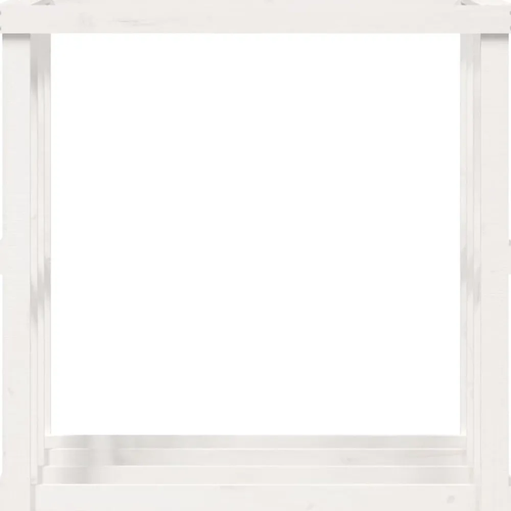 vidaXL Accesorios Para Hornos De Leña Y Chimeneas-Soporte para leña de exterior madera pino 108x52x106 cm