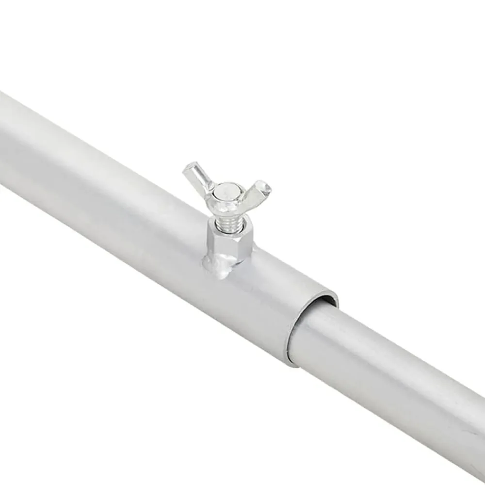 vidaXL Accesorios De Bricolaje-Soporte para lona para remolques 3 pcs Plateado 130-210 cm