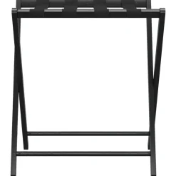 vidaXL Soporte para maletas bambú negro 68,5x38x58 cm Discount