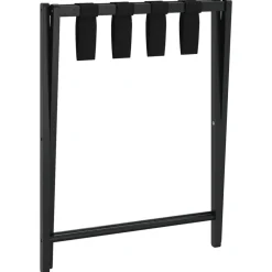 vidaXL Soporte para maletas bambú negro 68,5x38x58 cm Discount
