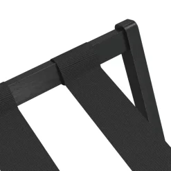 vidaXL Soporte para maletas bambú negro 68,5x38x58 cm Discount
