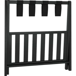 vidaXL Maletas Y Bolsos De Viaje-Soporte para maletas bambú negro 68x38x58 cm