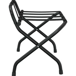 vidaXL Soporte para maletas con respaldo 56x39x52 cm Negro New