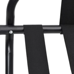 vidaXL Soporte para maletas con respaldo 56x39x52 cm Negro New