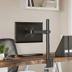 vidaXL Soporte para monitor acero negro VESA 75/100 mm Hot