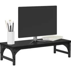 vidaXL Soporte para Monitor 55 x 23 x 14 cm Roble negro Outlet