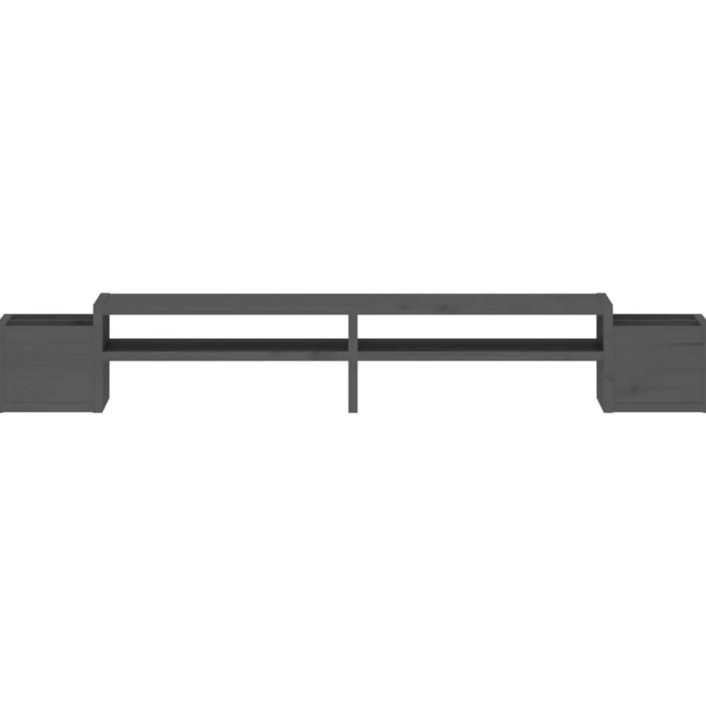 vidaXL Electrónica-Soporte para monitor madera maciza de pino 100x27,5x15 cm