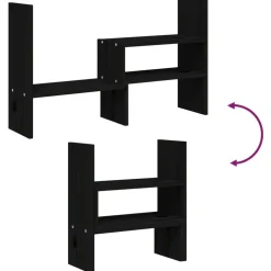 vidaXL Electrónica-Soporte para monitor madera maciza pino (39-72)x17x43 cm