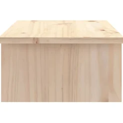 vidaXL Soporte para monitor madera maciza de pino 50x27x15 cm Natural Hot