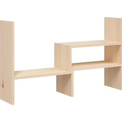vidaXL Soporte para monitor madera maciza de pino (39-72)x17x43 cm Natural Hot