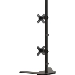 vidaXL Soporte para monitor doble acero negro VESA 75/100 mm Discount