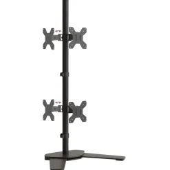 vidaXL Soporte para monitor doble acero negro VESA 75/100 mm Discount