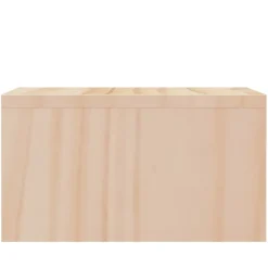 vidaXL Electrónica|Muebles Tv-Soporte para monitor madera maciza de pino 50x27x15 cm