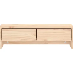 vidaXL Soporte para monitor madera maciza de pino 50x27x15 cm Natural Outlet