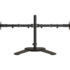 vidaXL Soporte para monitor doble acero negro VESA 75/100 mm Clearance