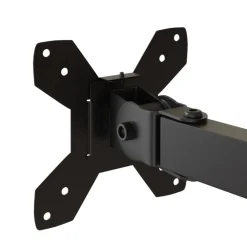 vidaXL Soporte para monitor doble acero negro VESA 75/100 mm Clearance