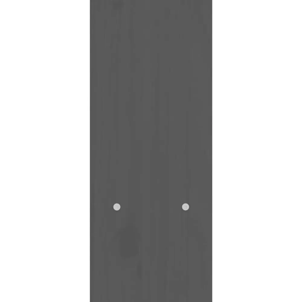 vidaXL Soporte para monitor madera maciza pino (39-72)x17x43 cm Gris Clearance