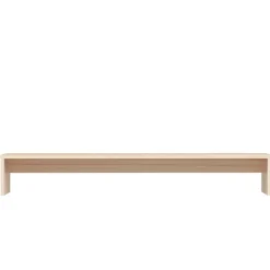 vidaXL Soporte para monitor madera maciza de pino 100x27x15 cm Natural New