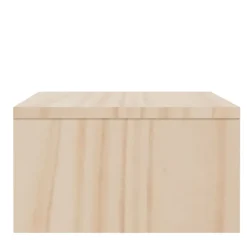 vidaXL Soporte para monitor madera maciza de pino 100x27x15 cm Natural New