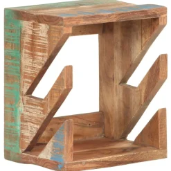 vidaXL Soporte para monopatín de pared madera reciclada 25x20x30 cm New