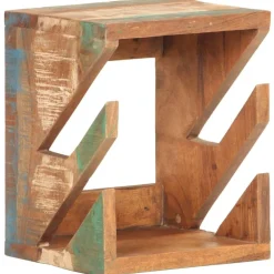vidaXL Soporte para monopatín de pared madera reciclada 25x20x30 cm New