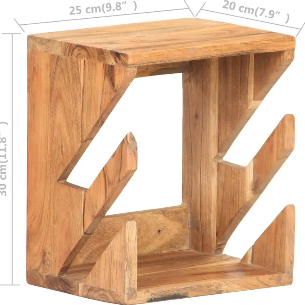 vidaXL Piezas Y Accesorios Para Vehículos-Soporte para monopatín de pared madera de acacia 25x20x30 cm
