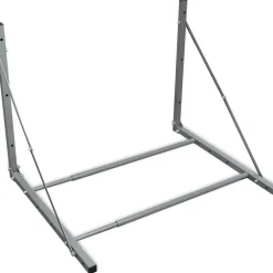 vidaXL Piezas Y Accesorios Para Vehículos-Soporte para neumáticos acero plateado