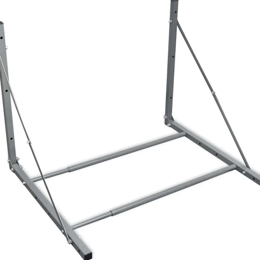 vidaXL Piezas Y Accesorios Para Vehículos-Soporte para neumáticos acero plateado