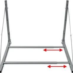 vidaXL Piezas Y Accesorios Para Vehículos-Soporte para neumáticos acero plateado