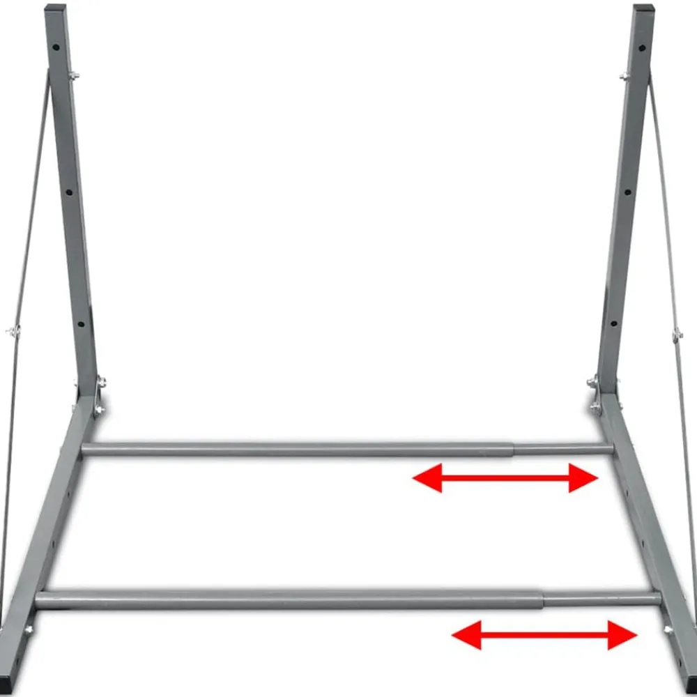 vidaXL Piezas Y Accesorios Para Vehículos-Soporte para neumáticos acero plateado