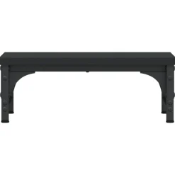 vidaXL Soporte para pantalla madera de ingeniería 37x23x14 cm Negro Discount