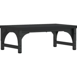 vidaXL Soporte para pantalla madera de ingeniería 37x23x14 cm Negro Discount