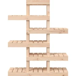 vidaXL Jardín-Soporte para plantas madera maciza de pino 85x25x109,5 cm