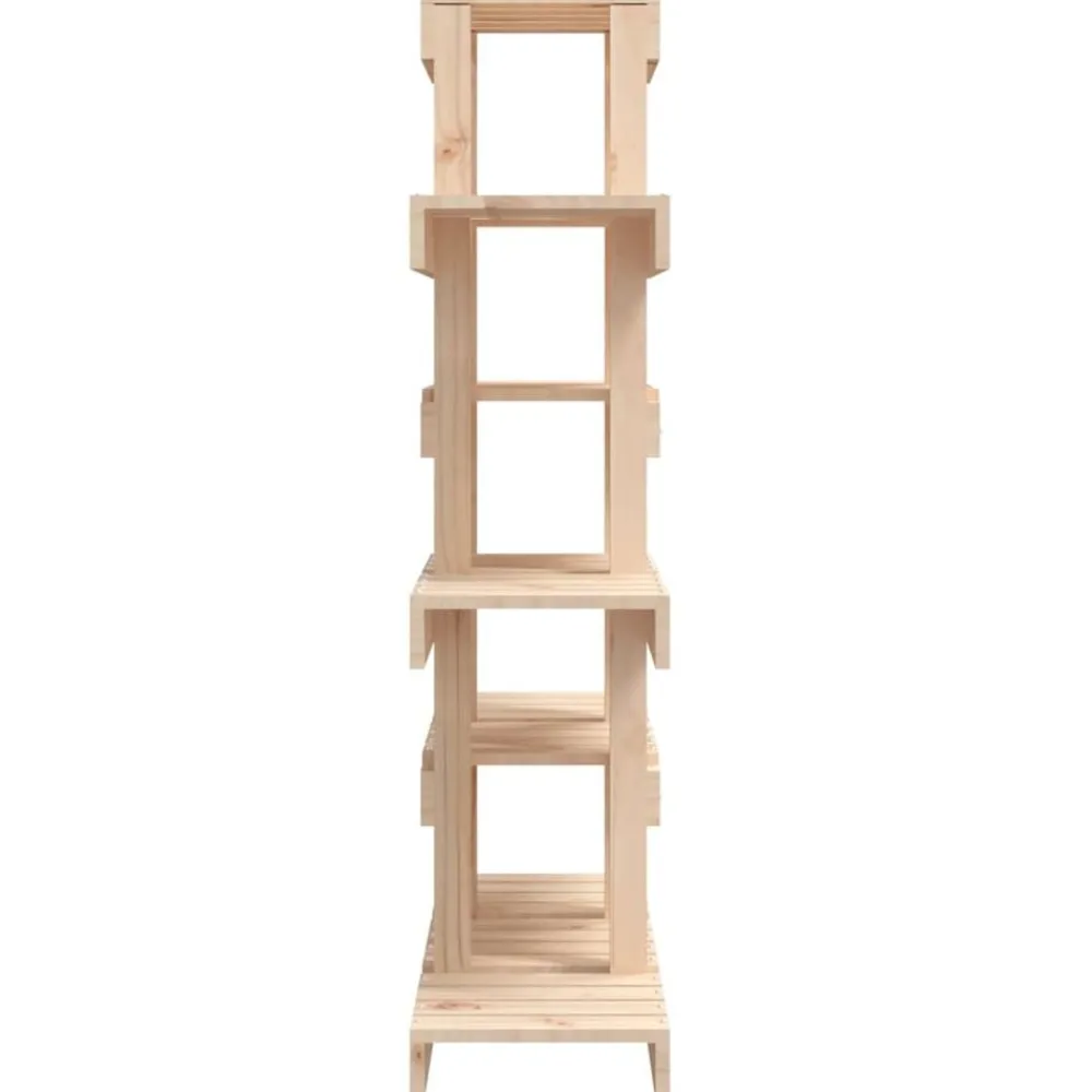 vidaXL Jardín-Soporte para plantas madera maciza de pino 85x25x109,5 cm