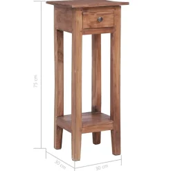 vidaXL Soporte para plantas madera maciza de caoba 30x30x75 cm Hot