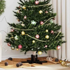 vidaXL Soporte para Árbol de Navidad 50 x 50 x 15,5 cm Acero Negro Sale