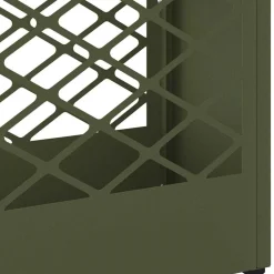 vidaXL Soporte para sombrilla 28 x 12 x 41 cm Acero Verde oliva Online