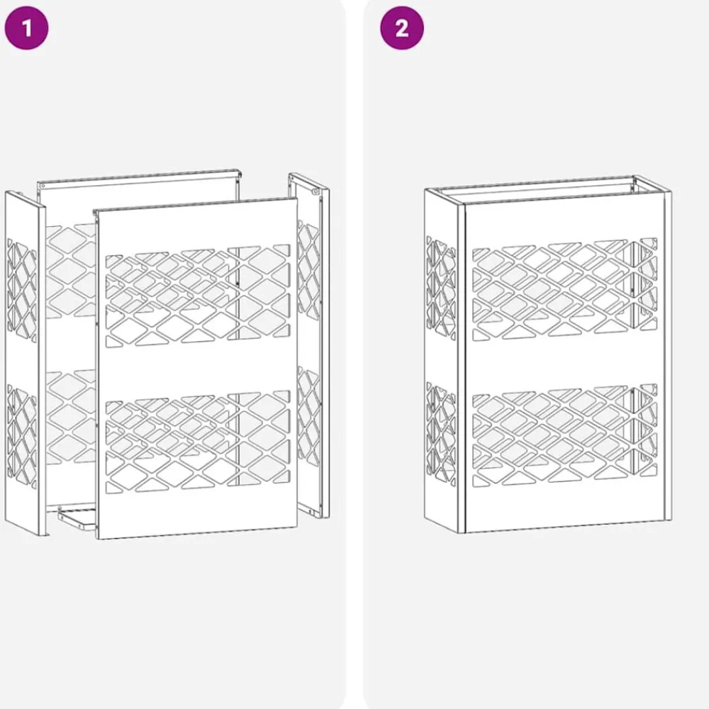vidaXL Soporte para sombrilla 28 x 12 x 41 cm Acero White Best