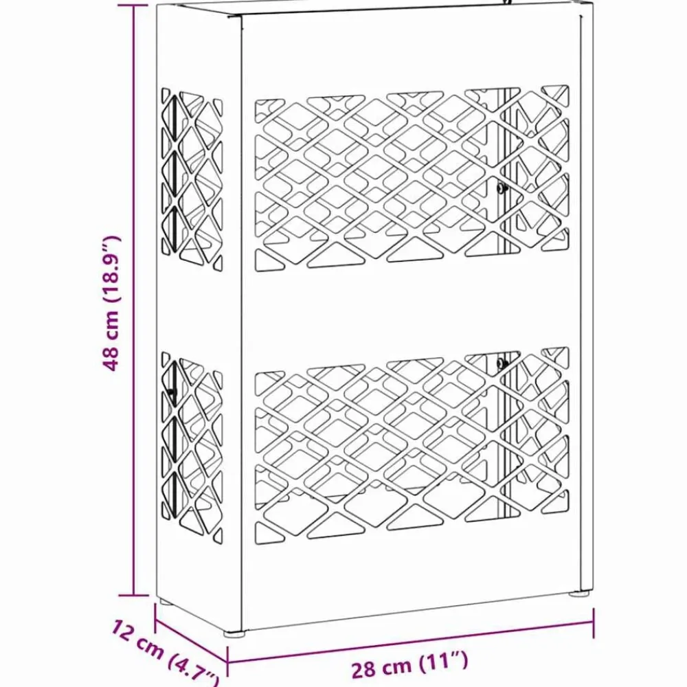 vidaXL Soporte para sombrilla 28 x 12 x 41 cm Acero White Best